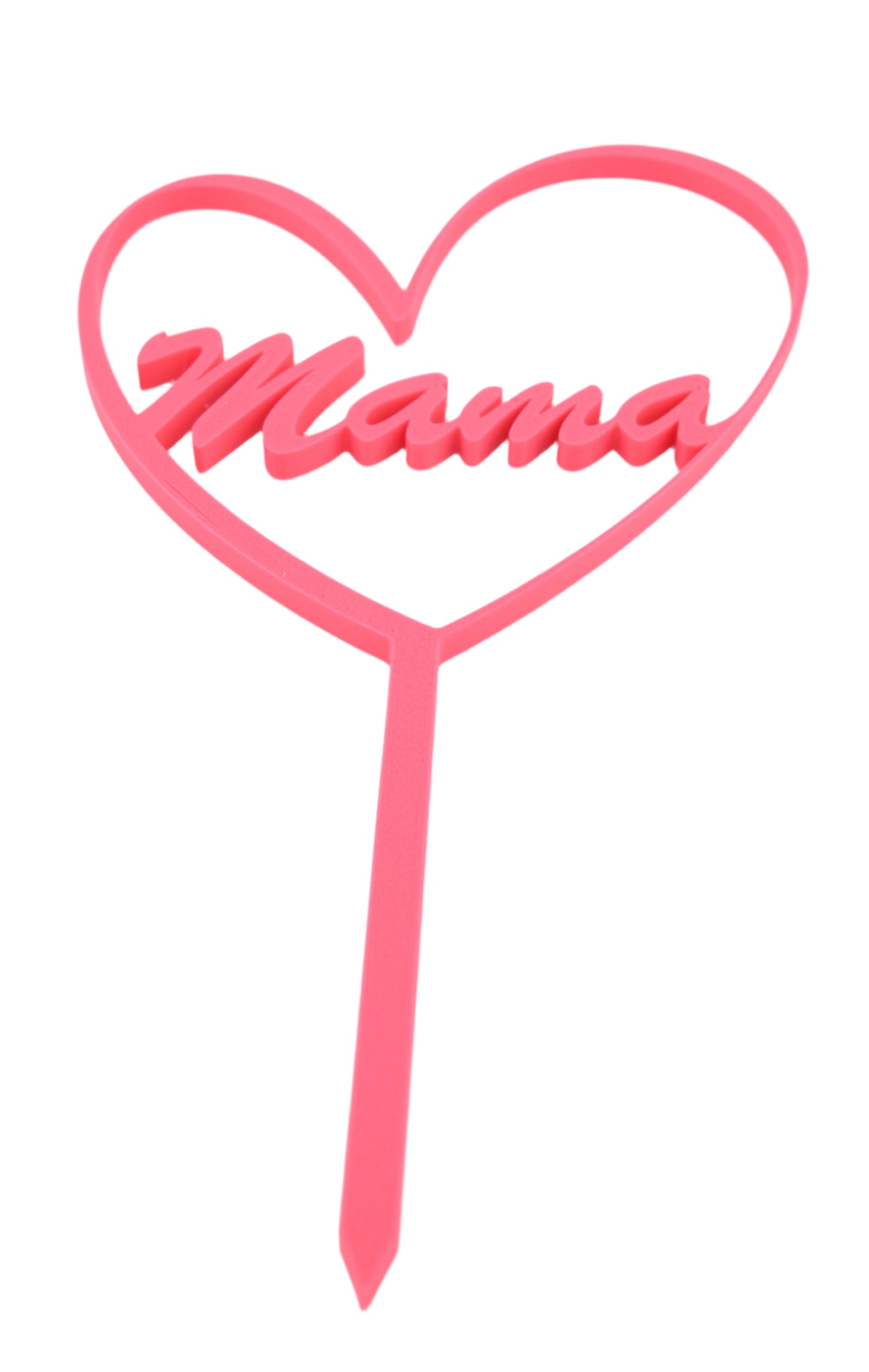 Mama Heart Cake Topper – Perfect for Mother's Day, Birthdays & Baby Showers – Made in USA