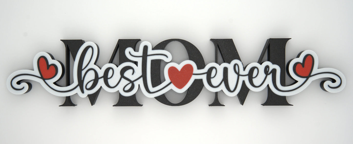 Best Mom Ever sign close up Mother's Day home decor gift