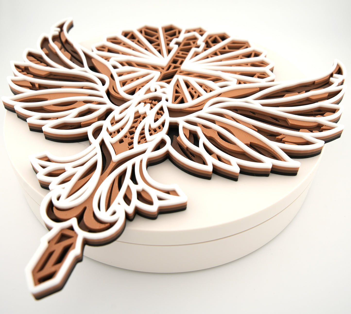 Dove of Peace Wall Art – 3D Christian Cross and Dove Decor – Handcrafted Easter and Baptism Gift – Made in USA