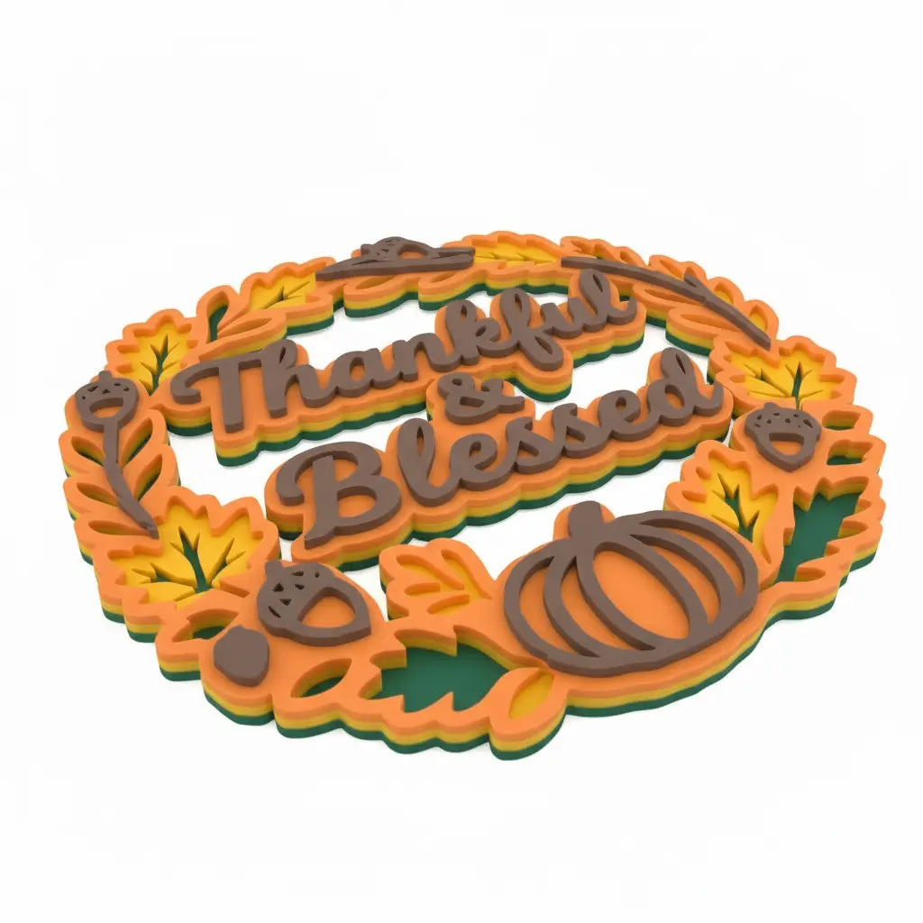 Thankful and Blessed Thanksgiving wall hanging product detail