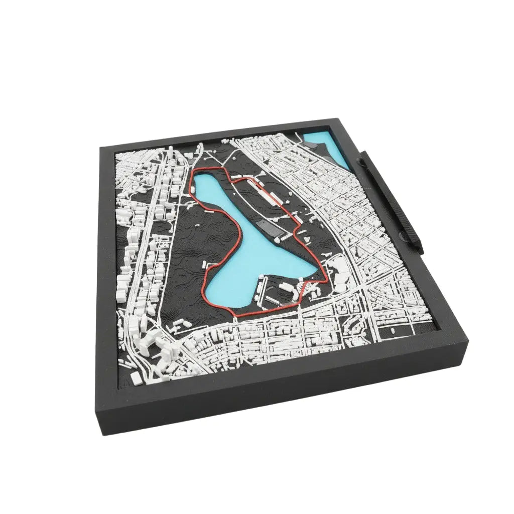 Australian Grand Prix 3D track model with layered circuit detail