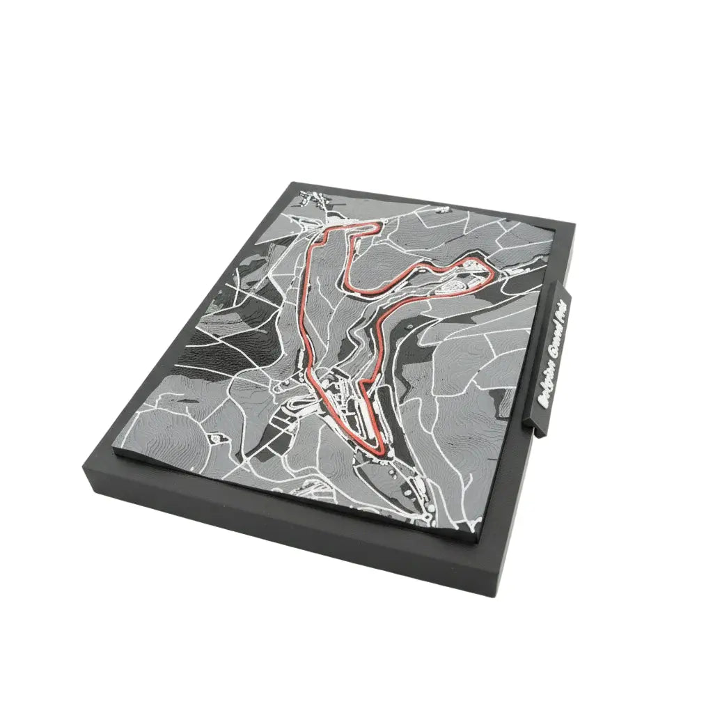 Belgian Grand Prix 3D track model with layered circuit detail