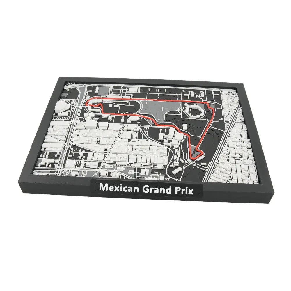 Mexican Grand Prix 3D track model with layered circuit detail