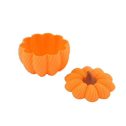 Pumpkin Candy Jar Small Plastic Pumpkin Container Halloween Decor Pumpkin Shaped Box Sancticraft