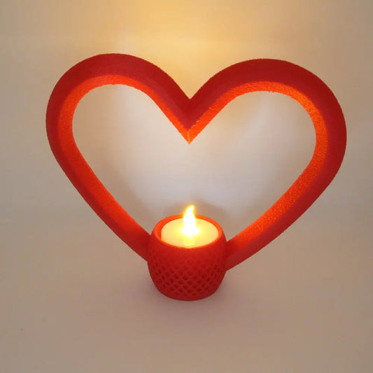 Valentines Candle Holder LED Heart Decor Romantic Table Centerpiece Love Home Decoration Sancticraft