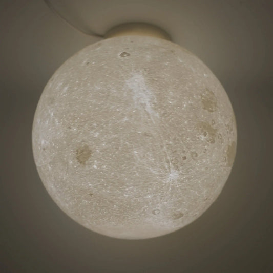 Moon Ceiling Lamp in White Sancticraft