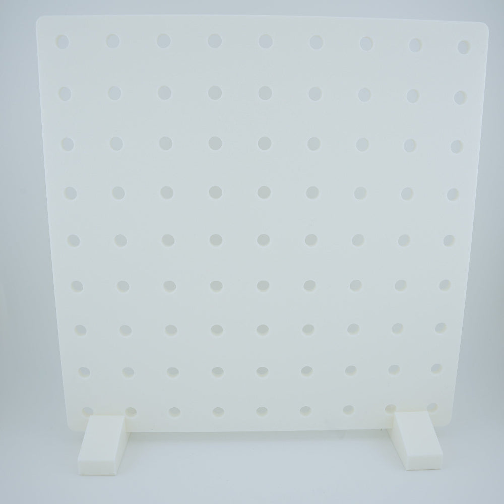 9" x 9" Desktop Pegboard Display with Stand - Organizer Panel