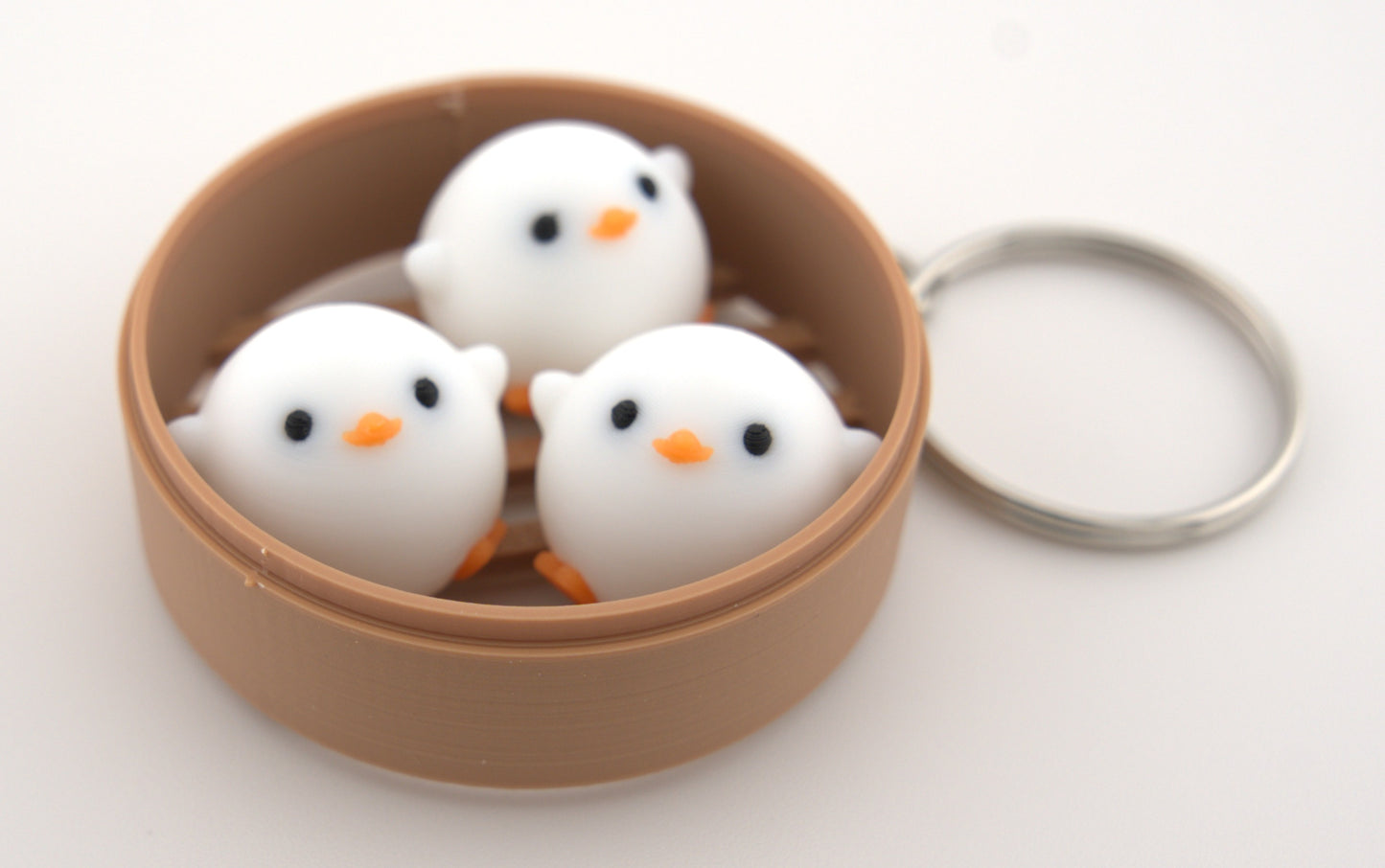 Duck Dim Sum Bun Keychain π¦ - Cute and Unique Accessory for Animal Lovers π¦ β Made in USA