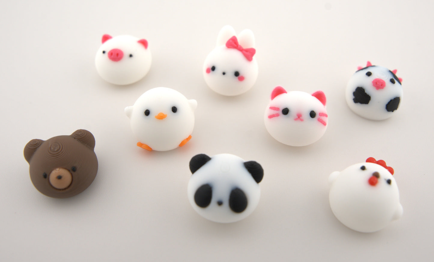 Custom Animal Dim Sum Keychain – Bunny Pig Chick Kawaii Steamer Basket | Cute Foodie Gift | Miniature Dumpling Charm | Bag Decor Ring