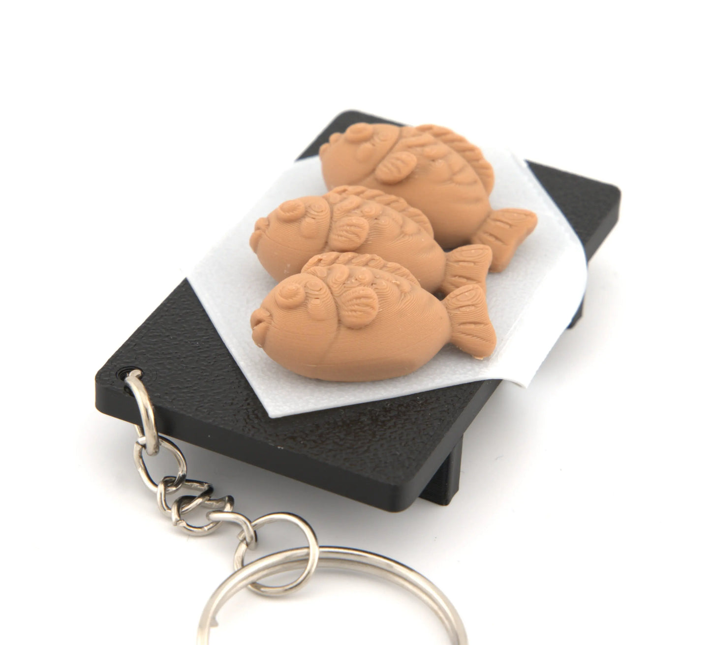 Japanese taiyaki dessert keychain kawaii food accessory