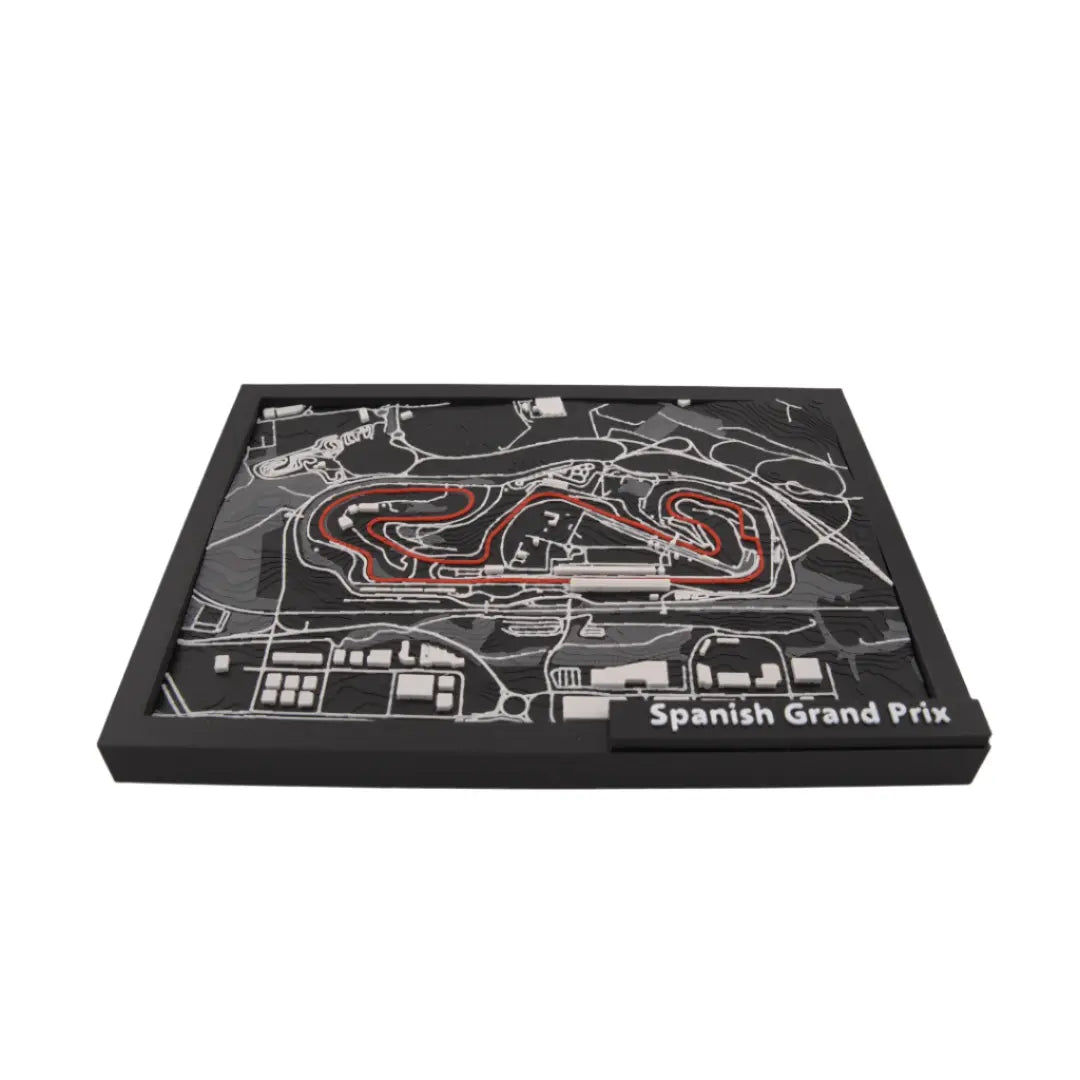 Spanish Grand Prix Barcelona 3D track map side view