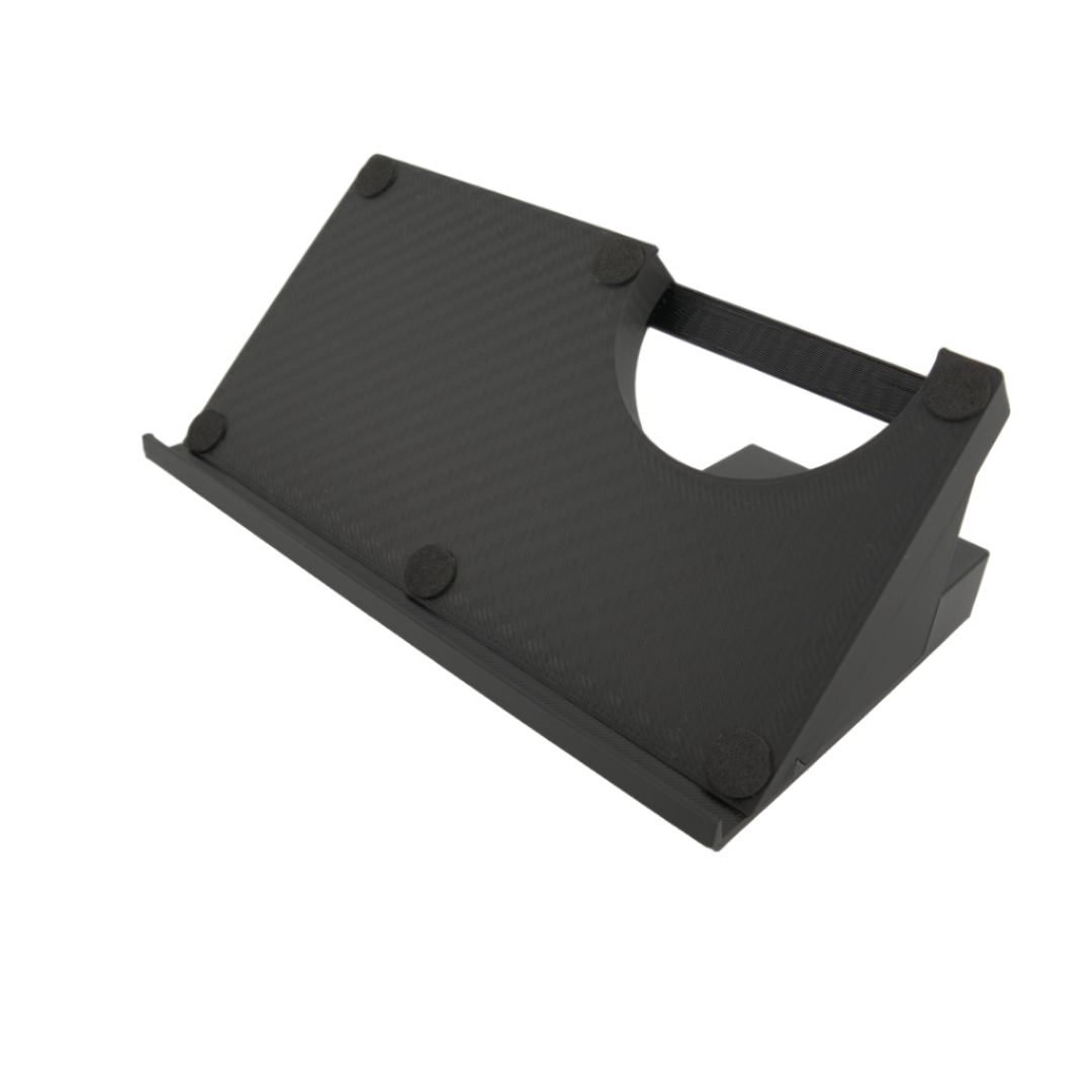Sancticraft™ 2-in-1 Z Fold 7 Charging Stand with Carbon Fiber pattern (Charge Phone + Watch)