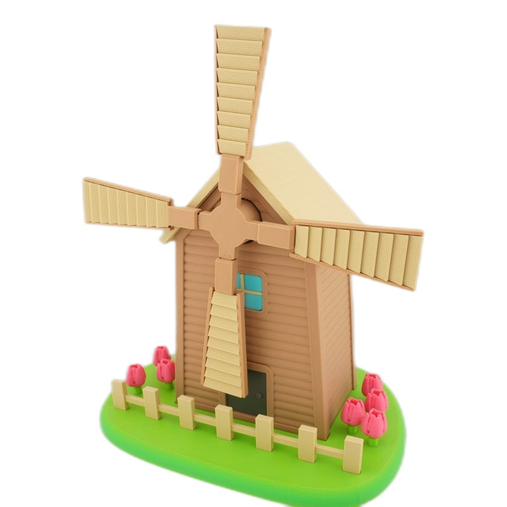 Windmill music box on a desk, an object with no work function