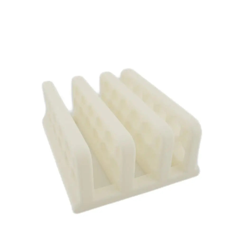 Vertical Laptop Dock - White Honeycomb Desk Dock Sancticraft