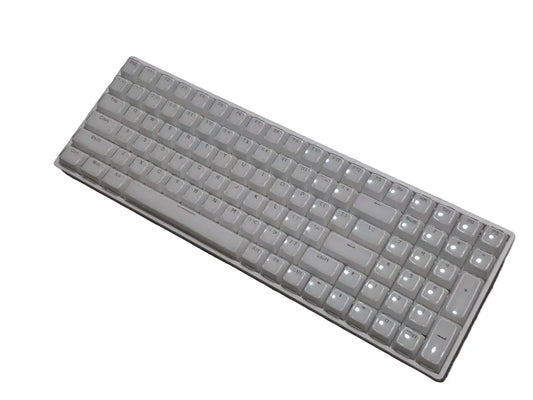 Wireless Mechanical Keyboard - Full Size White RGB Keyboard Sancticraft