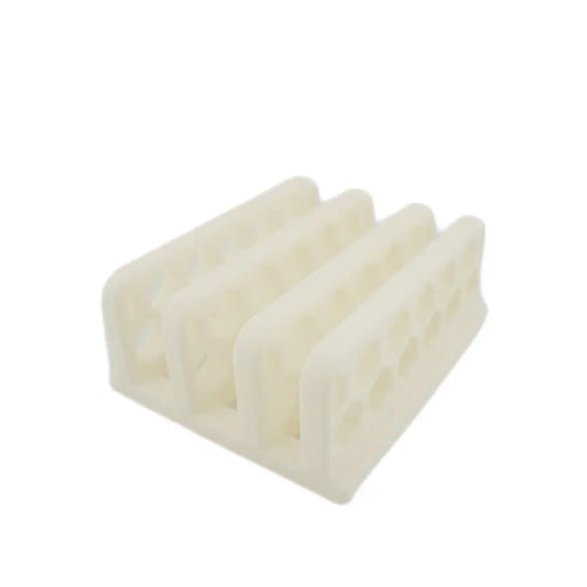 Vertical Laptop Dock - White Honeycomb Desk Dock Sancticraft