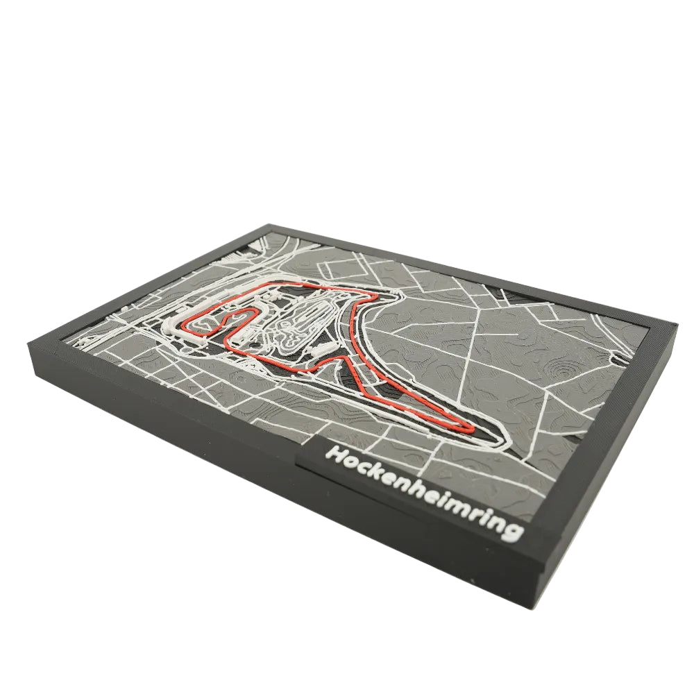 3D Hockenheimring Track Map | Framed Formula 1 Poster and Raace Track Wall Art Gift
