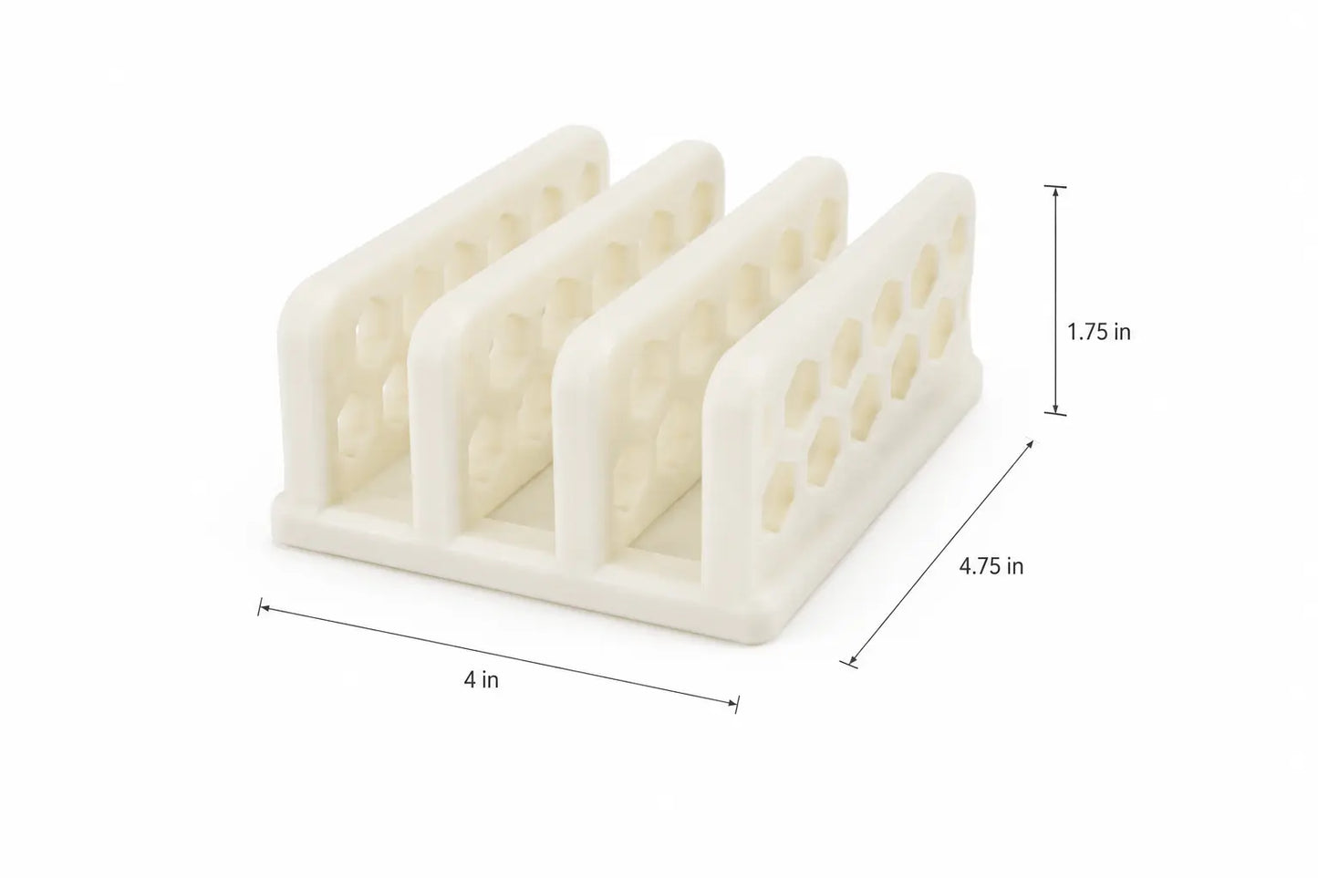 Vertical Laptop Dock - White Honeycomb Desk Dock Sancticraft