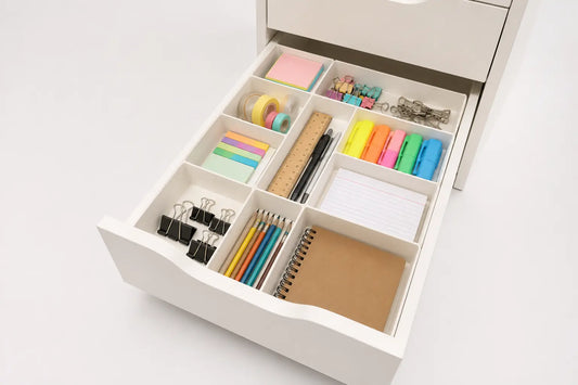 10 Pcs Drawer Organizer Set Compatible with IKEA Alex Drawers Sancticraft