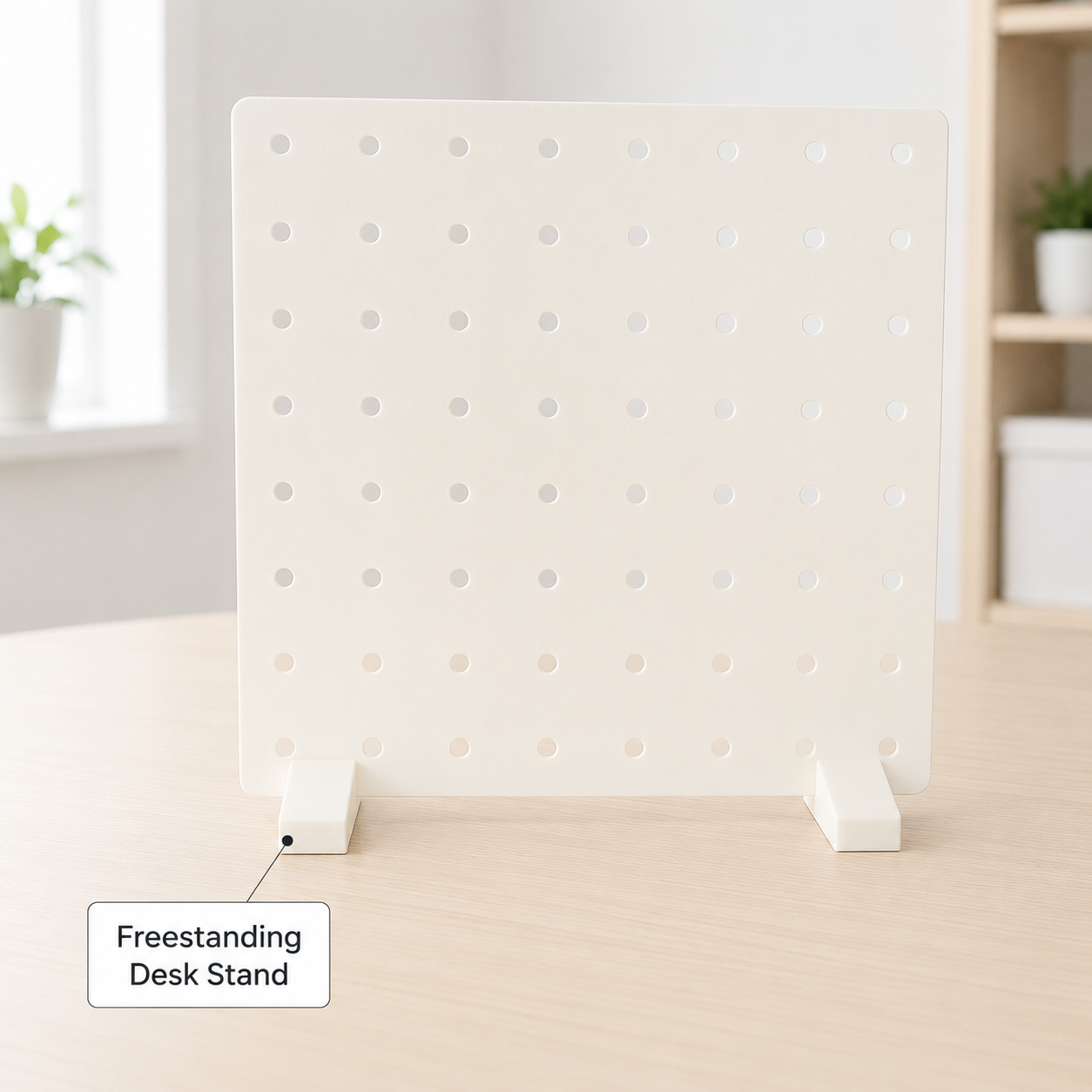 9" x 9" Desktop Pegboard Display with Stand - Organizer Panel