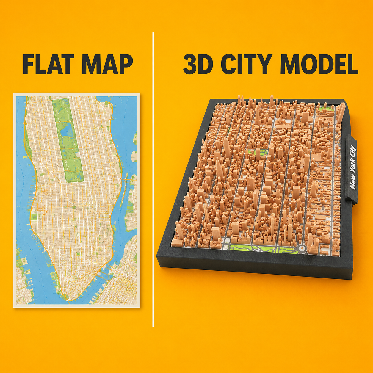 3D Miniature Model of New York City – Manhattan Skyline Collectible