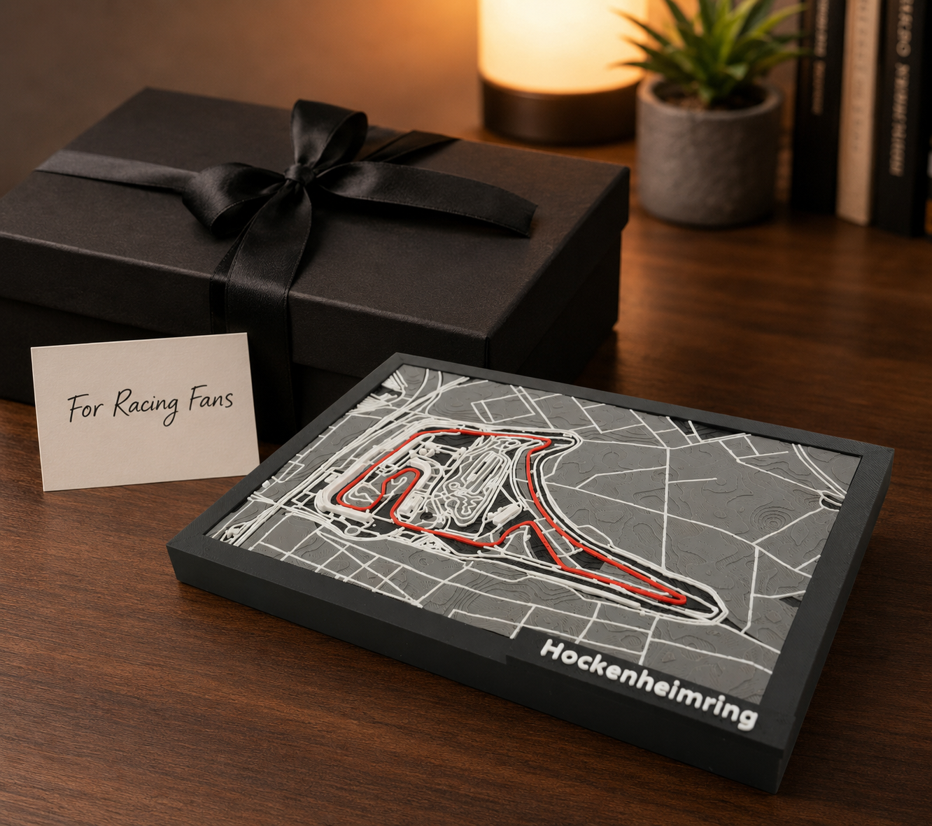 3D Hockenheimring Track Map | Framed Formula 1 Poster and Raace Track Wall Art Gift
