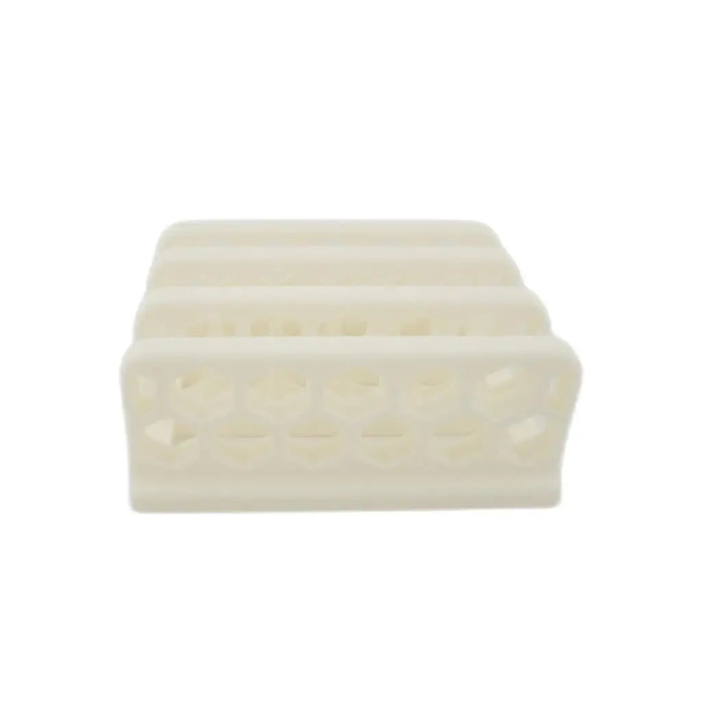 Vertical Laptop Dock - White Honeycomb Desk Dock Sancticraft