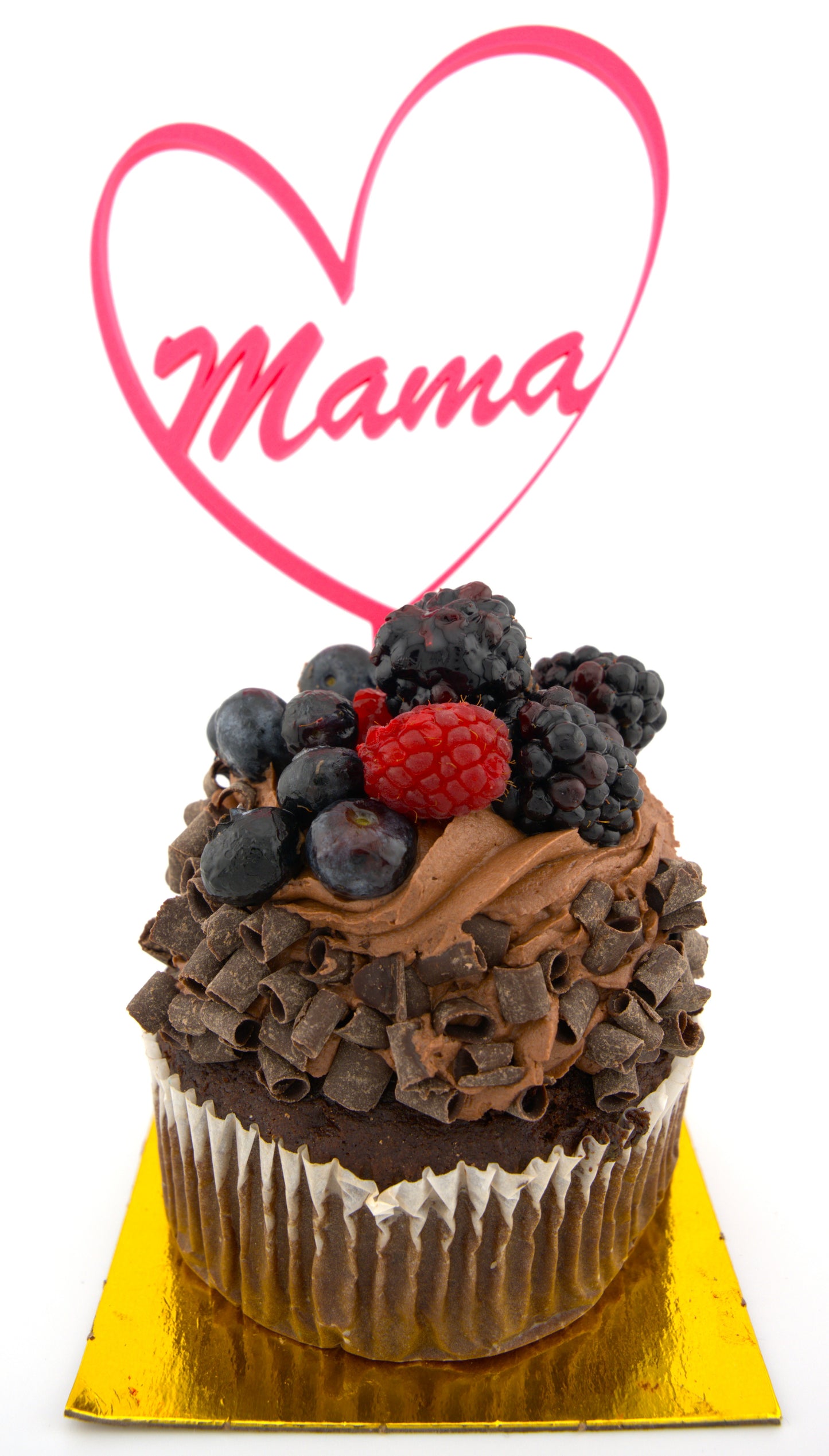Mama Heart Cake Topper – Perfect for Mother's Day, Birthdays & Baby Showers – Made in USA