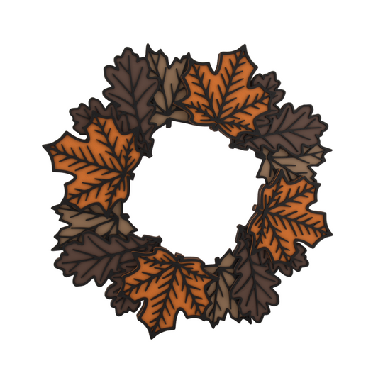Fall Wreath for Door – Autumn Leaf Wall Hanging, Rustic Farmhouse Thanksgiving Decor, Cozy Seasonal Harvest Home Accent