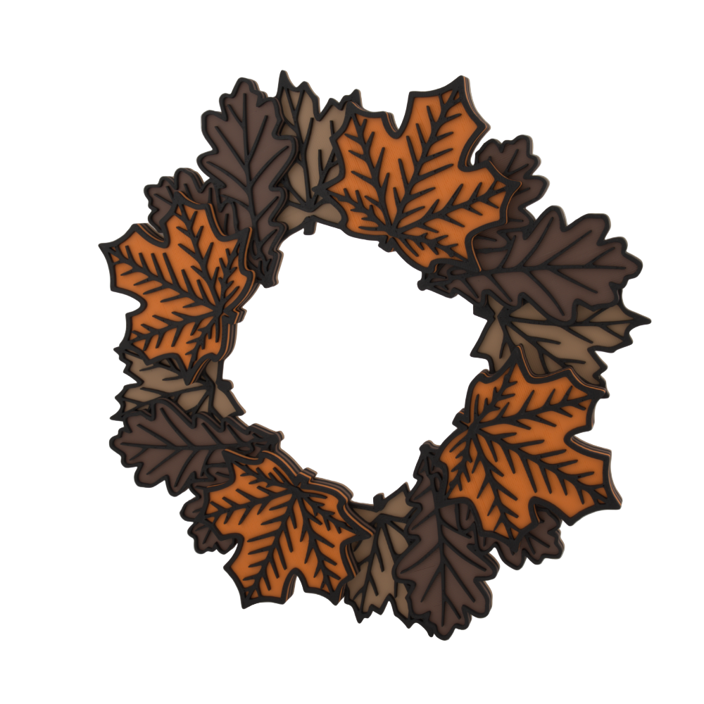 Fall Wreath for Door – Autumn Leaf Wall Hanging, Rustic Farmhouse Thanksgiving Decor, Cozy Seasonal Harvest Home Accent