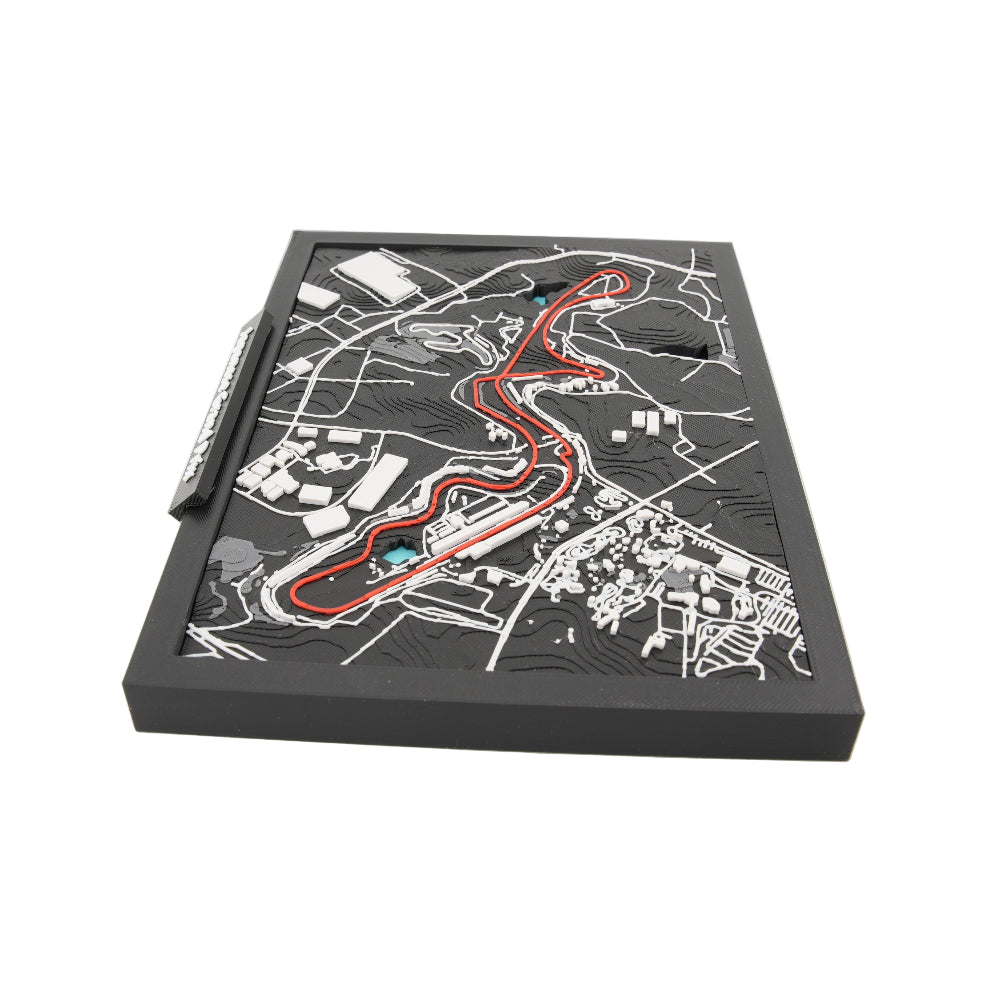 Japanese Grand Prix 3D Track Map Display - Layered Topographic Racing Circuit Model Decor and Collector Gift - Desktop or Wall Art