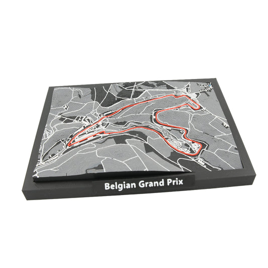 Belgian Grand Prix Spa-Francorchamps Circuit 3D Map Model | Racing Art for Motorsport Enthusiasts