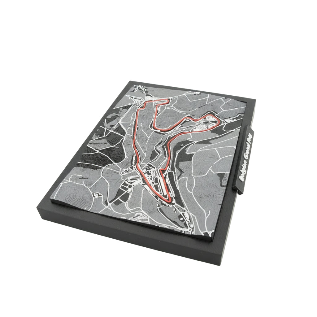 Belgian Grand Prix Spa-Francorchamps Circuit 3D Map Model | Racing Art for Motorsport Enthusiasts