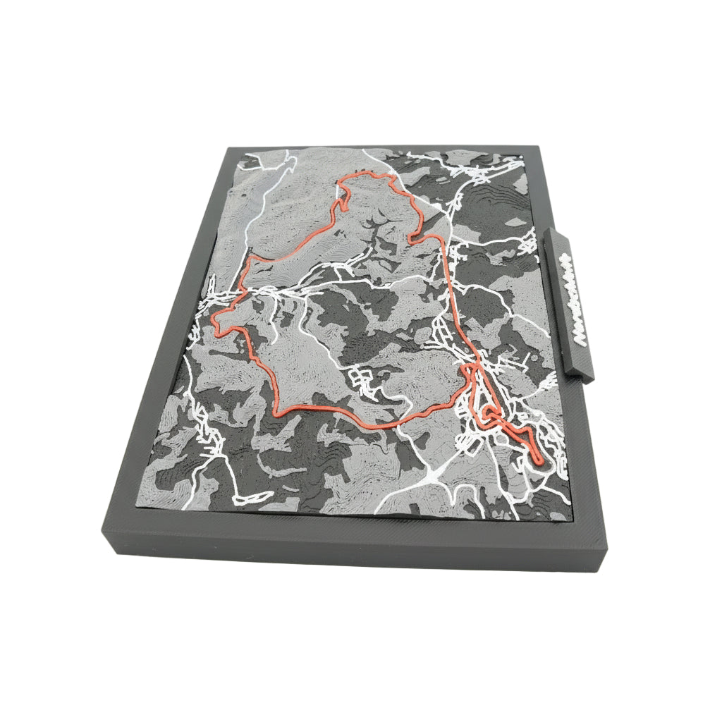 Nordschleife 3D Racetrack Map - Layered Nürburgring Circuit Model Art and Desk Display | Premium Motorsport Decor Gift