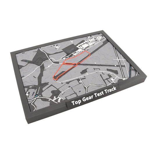 Dunsfold test track layered racing circuit map close up detail