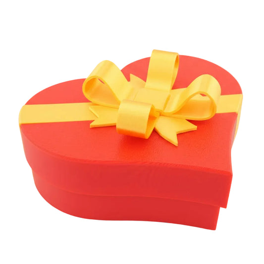 Valentines Day Gift Box, Heart Shaped Gift Box with Lid, Small Plastic Keepsake Box for Candy Jewelry and Romantic Gifts