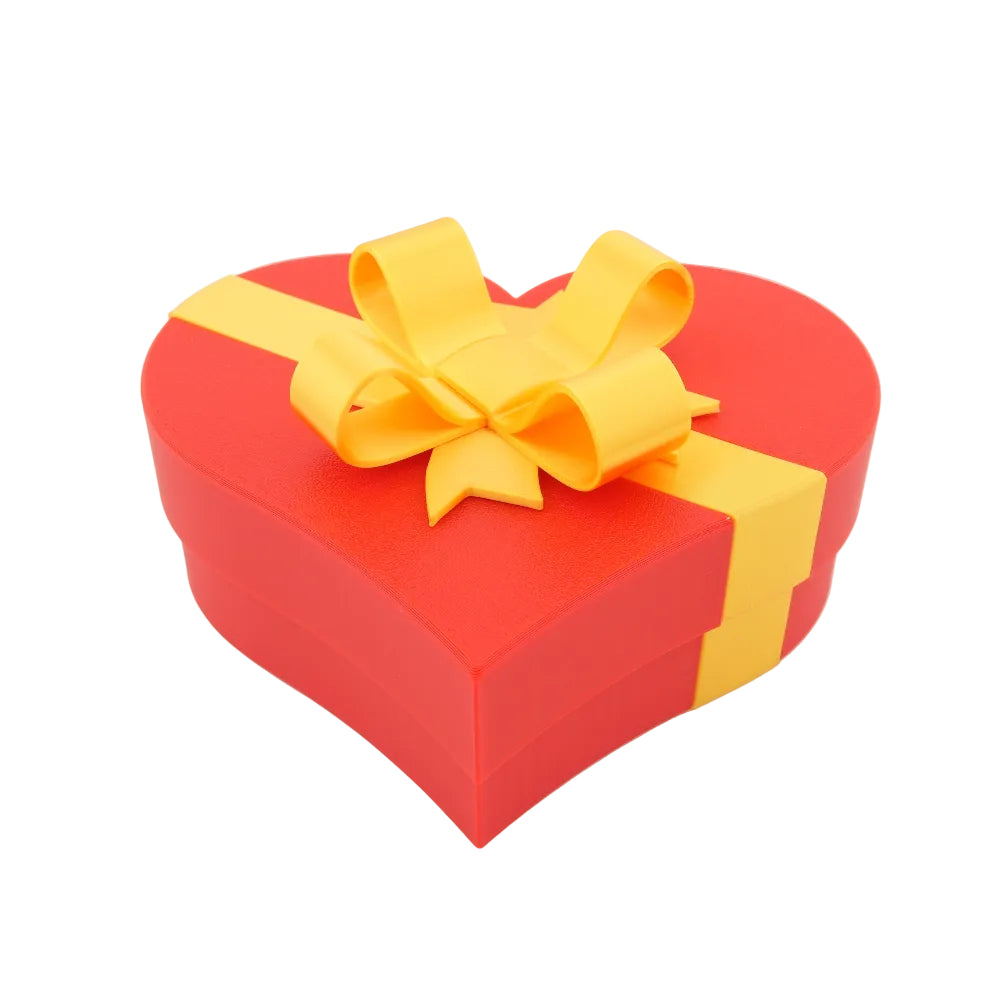 Valentines Day Gift Box, Heart Shaped Gift Box with Lid, Small Plastic Keepsake Box for Candy Jewelry and Romantic Gifts