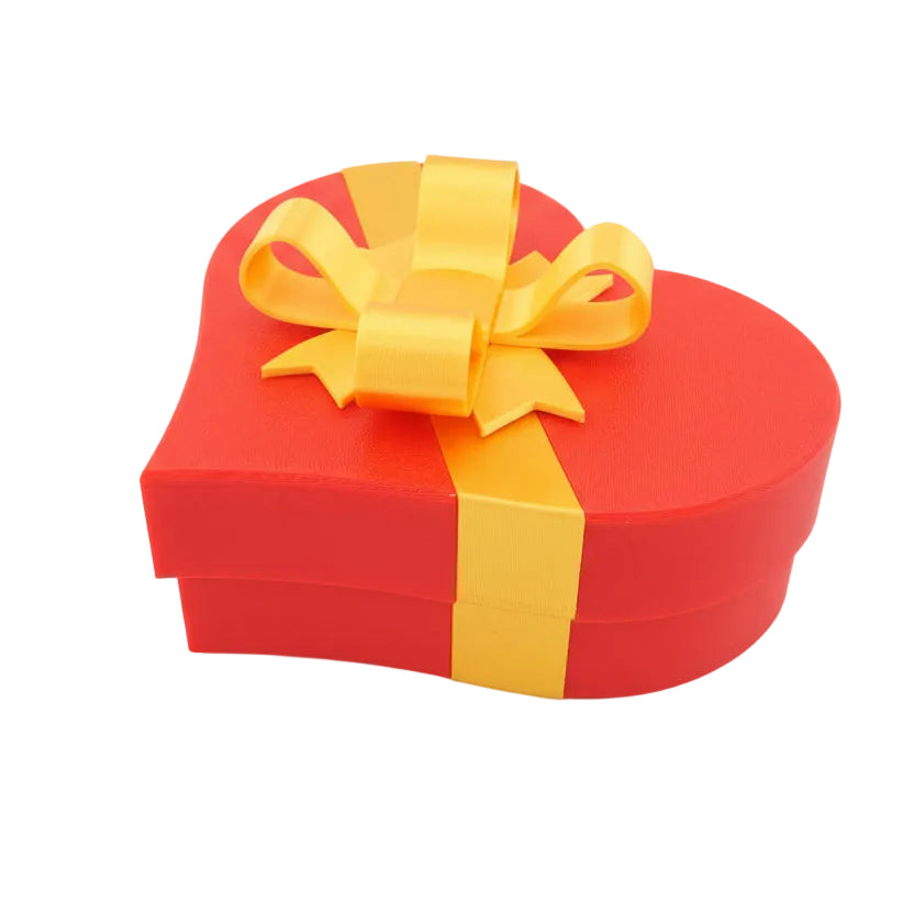 Valentines Day Gift Box, Heart Shaped Gift Box with Lid, Small Plastic Keepsake Box for Candy Jewelry and Romantic Gifts