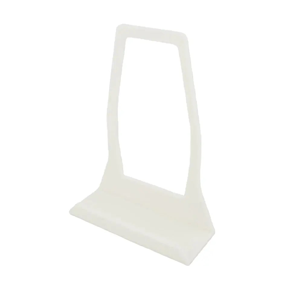 Plaque Stand and Plaque Holder - White Plastic Tabletop Display Stand for Desk and Display Plaques Sancticraft