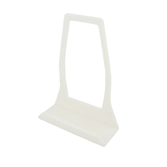 Plaque Stand and Plaque Holder - White Plastic Tabletop Display Stand for Desk and Display Plaques