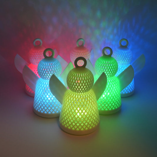 Angel Yard Decor Outdoor Garden Ornament with RGB LED Light and Remote – Waterproof Angel Lawn Decor for Garden Patio Gift