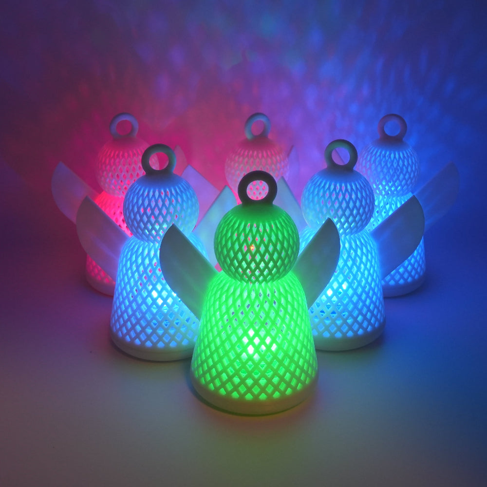 Angel Yard Decor Outdoor Garden Ornament with RGB LED Light and Remote – Waterproof Angel Lawn Decor for Garden Patio Gift