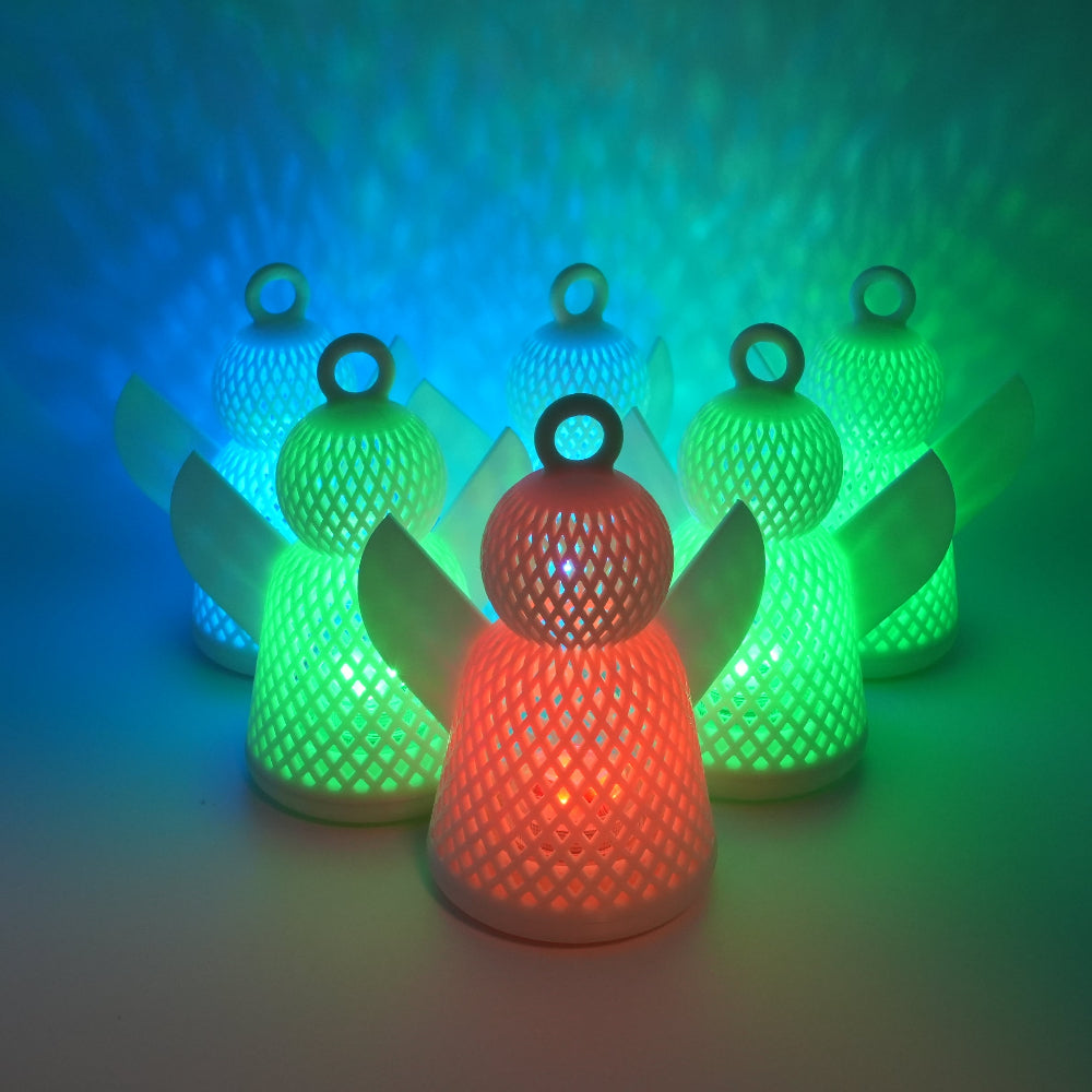 Angel Yard Decor Outdoor Garden Ornament with RGB LED Light and Remote – Waterproof Angel Lawn Decor for Garden Patio Gift