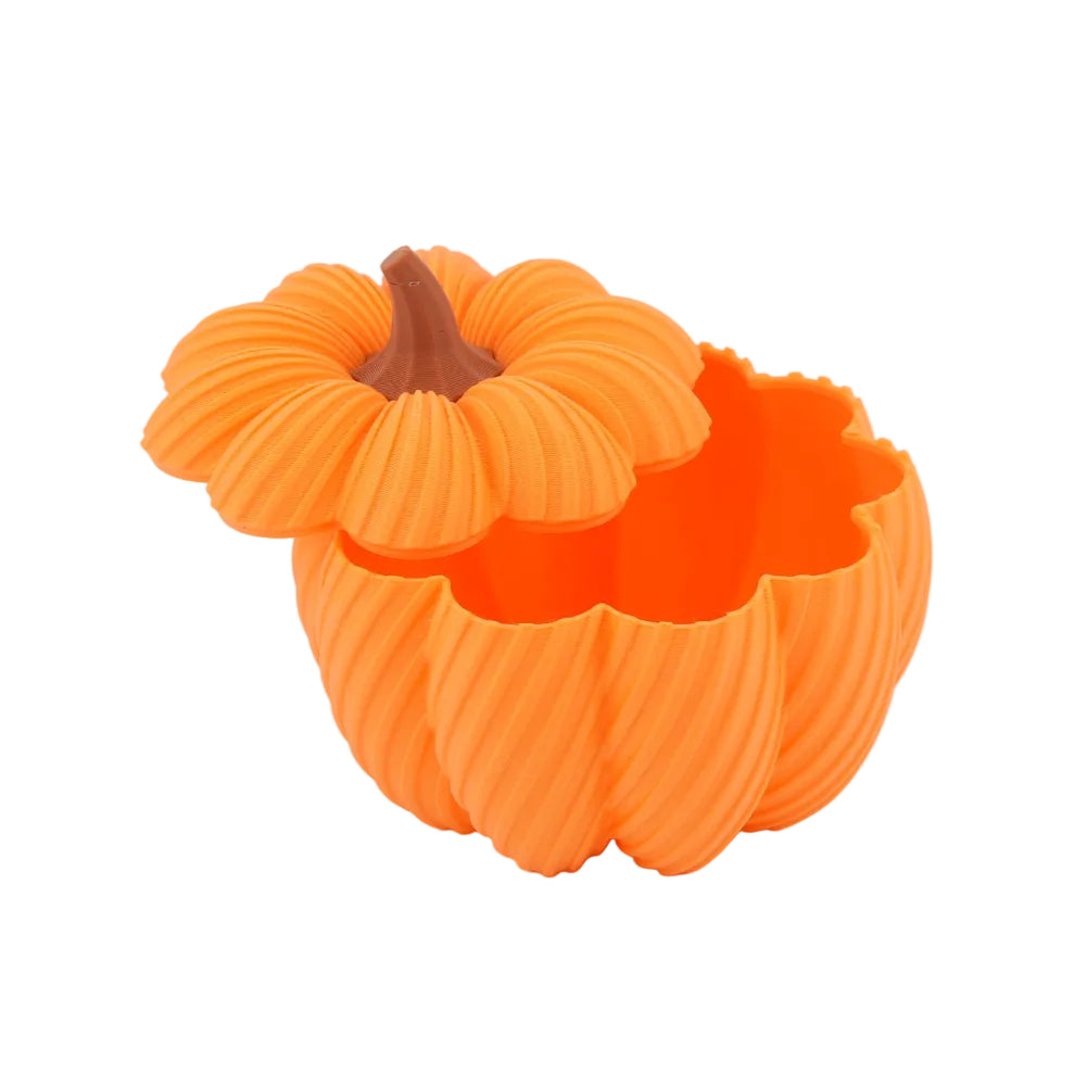 Pumpkin Candy Jar Small Plastic Pumpkin Container Halloween Decor Pumpkin Shaped Box