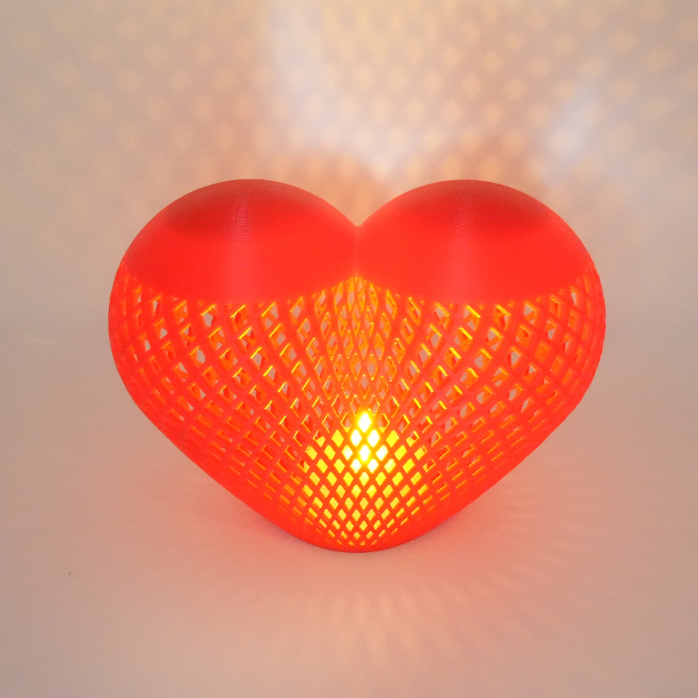 Heart Shaped Lamp Decor for Bedroom - Romantic Night Light with Warm Glow - Aesthetic Bedside Mood Lamp for Cozy Room Lighting