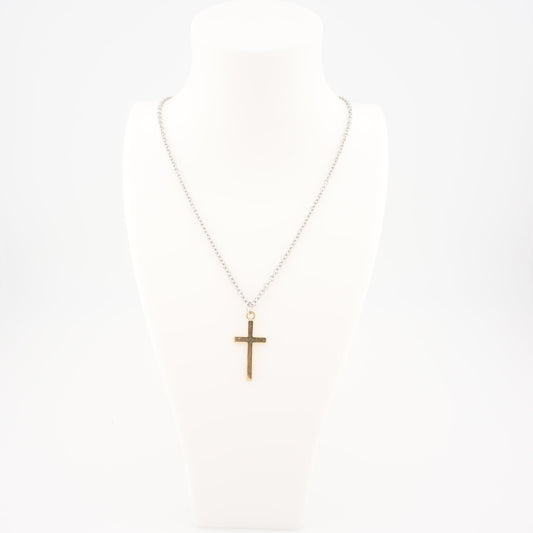 Cross Necklace 18K Gold Plated, Dainty Small Gold Cross Necklace, Tiny Faith Necklace for Women and Men