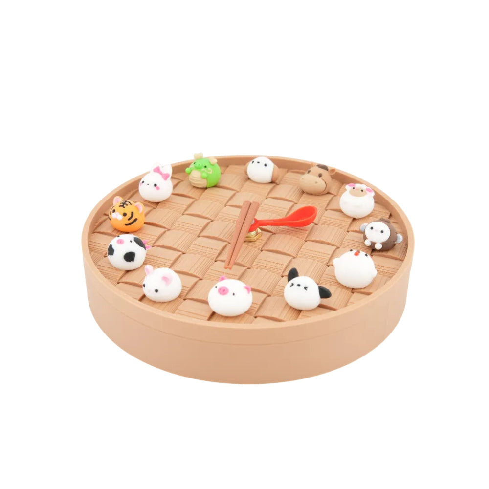 Chinese Zodiac Gift Decor Animal Figurine Clock Wall Mount Horse Lunar New Year Home Accent