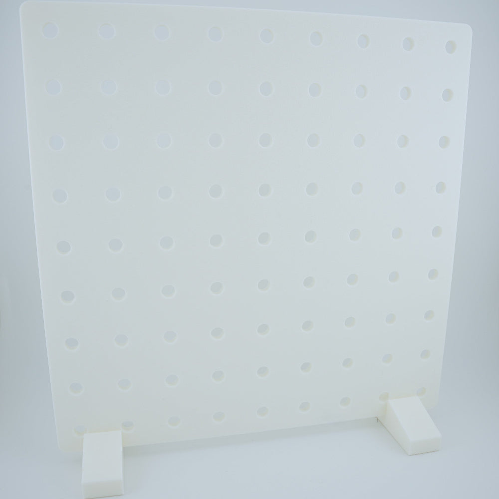 9" x 9" Desktop Pegboard Display with Stand - Organizer Panel