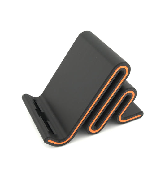 Gift for Him or Her Modern Wave Phone Stand Desk Tech Accessory for Kitchen Office Minimalist Home Decor 3D Print Style Holder