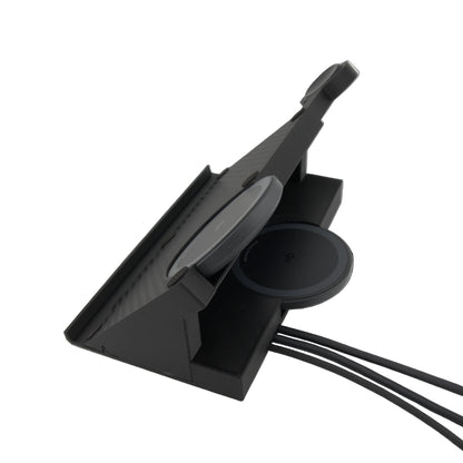 Sancticraft™ 3-in-1 Z Fold 7 Charing Stand with Carbon Fiber pattern (Charge Phone + Watch + Earbuds)